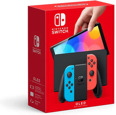 Nintendo Switch OLED Model w/ Neon Red & Neon Blue Joy Con