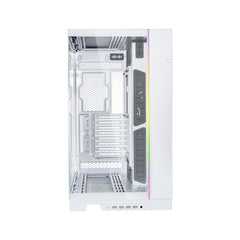 LIAN LI O11 Dynamic EVO XL RGB Tempered Glass Full Tower Gaming Case - White