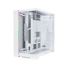 LIAN LI O11 Dynamic EVO XL RGB Tempered Glass Full Tower Gaming Case - White