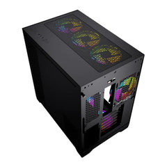 Twisted Minds Bullet-07 Mid Tower, ARGB Fan Gaming Case - Black